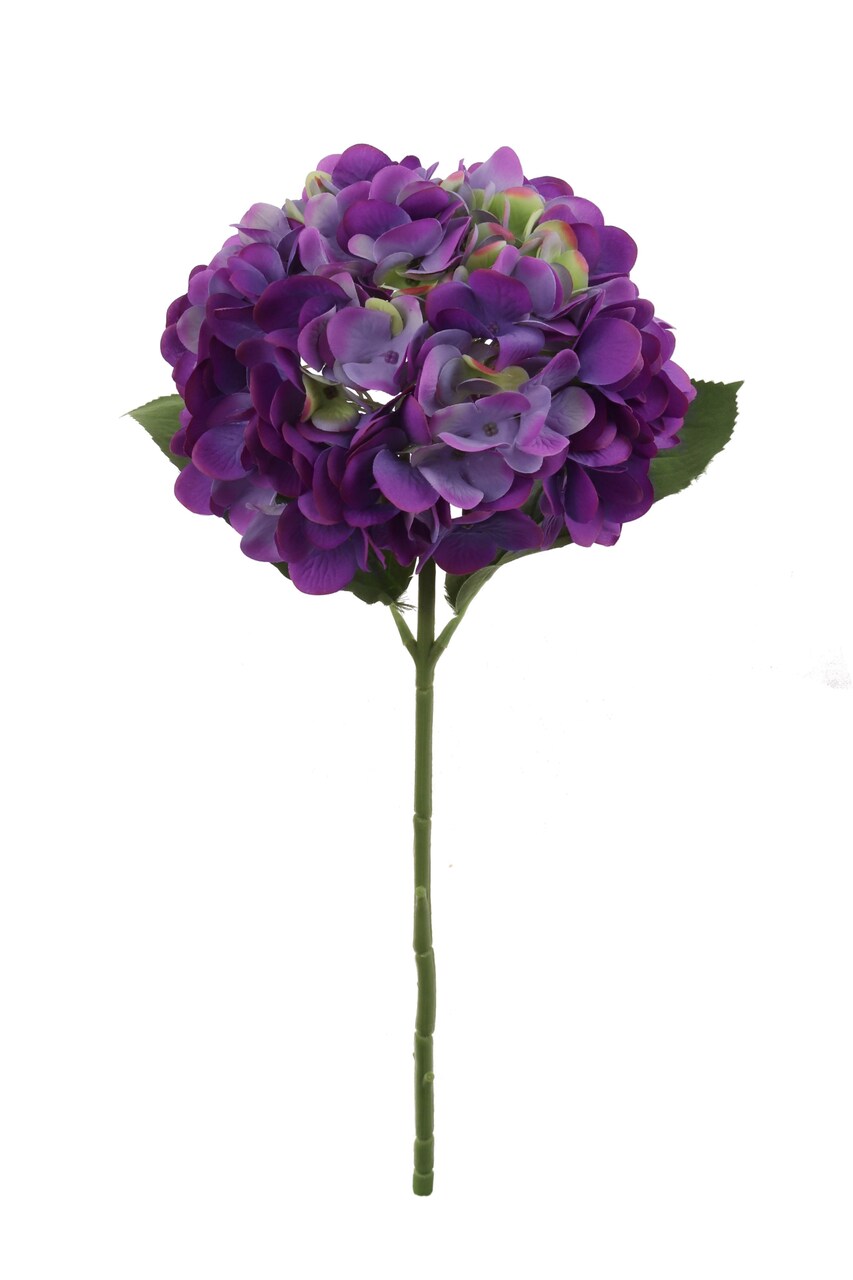 4PC Luxurious 18-Inch Purple Hydrangea Stem- Exquisite 7-Inch Diameter - Ideal for Home Decor, Wedding Bouquets, and Special Occasion Floral Centerpieces